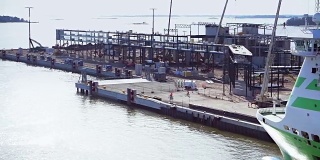 兴建中的渡轮码头