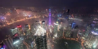 上海城市景观4k时光流逝