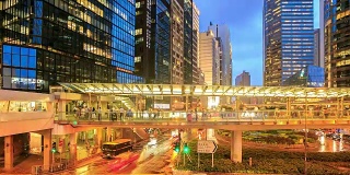 时间流逝:香港中央商务区