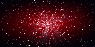 抽象的红色背景是一个有星星和星云的空间