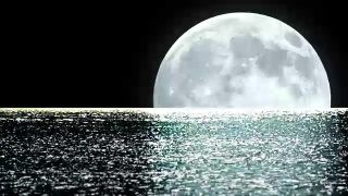 海面上的月亮视频素材模板下载