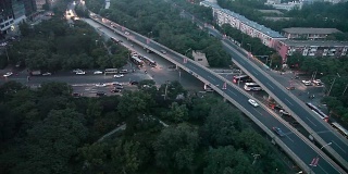 鸟瞰明光桥一带的北京城