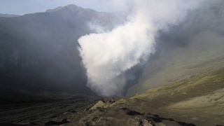 Mt.Bromo火山口视频素材模板下载