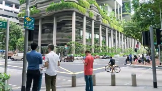 4K延时:新加坡市中心交通繁忙视频素材模板下载