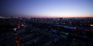 北京夜景鸟瞰图