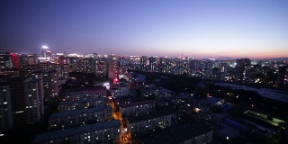 北京夜景鸟瞰图