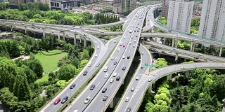 上海路口的交通状况