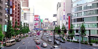 东京市中心的交通状况