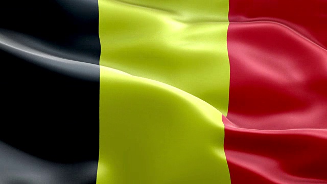 比利时国旗波浪图案可循环元素