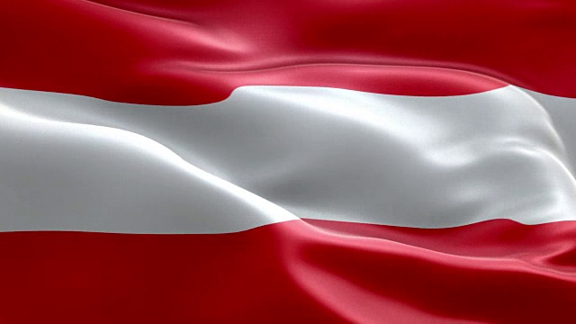奥地利国旗波浪图案可循环元素