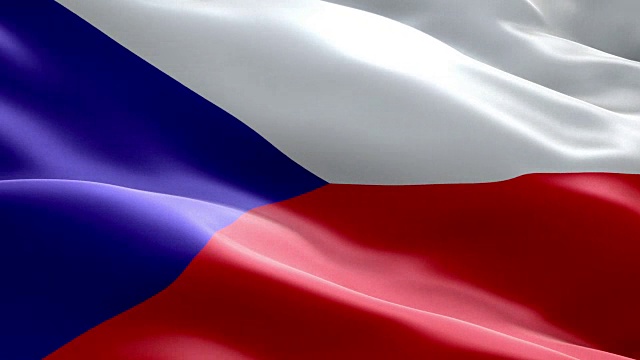 捷克国旗波浪图案可循环元素