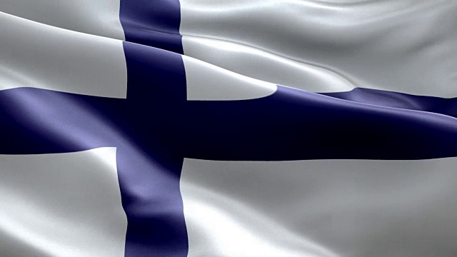 芬兰国旗波浪图案可循环元素