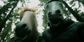 马的头面具。