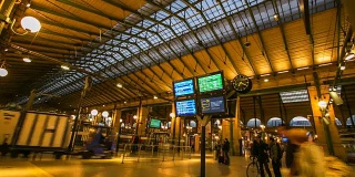 4k延时:巴黎北站火车站