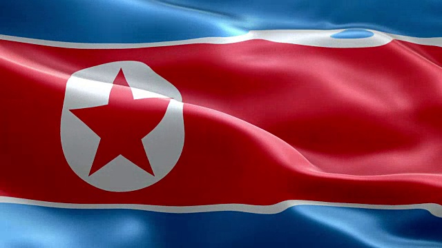 国旗北朝鲜波浪图案可循环元素