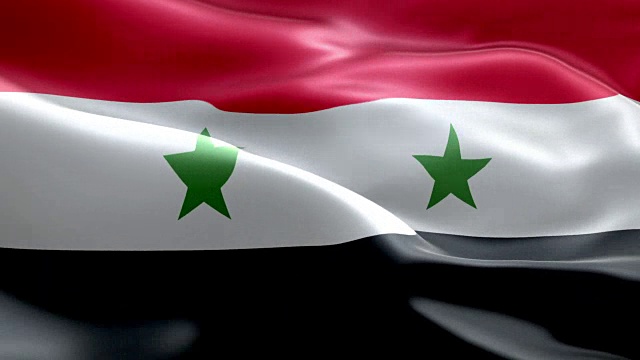 叙利亚国旗波浪图案可循环元素