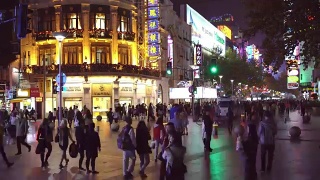 中国上海的商业街视频素材模板下载