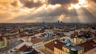 维也纳城市景观时光流逝视频素材模板下载