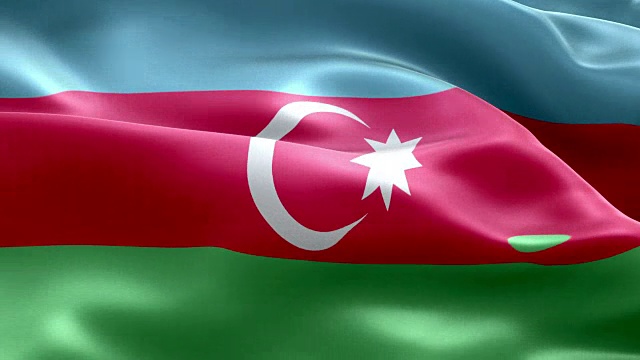 阿塞拜疆国旗波浪图案可循环元素