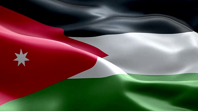 国旗约旦波图案可循环元素