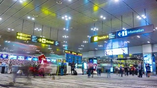 接线员:机场客运站视频素材模板下载