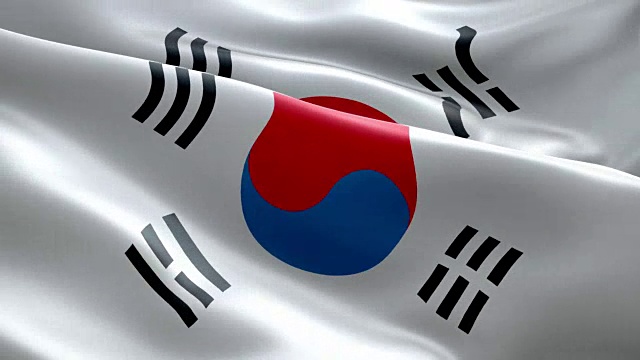 韩国国旗波浪图案可循环元素