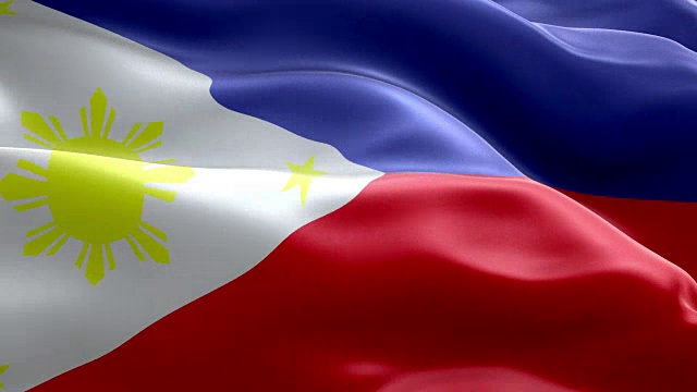 菲律宾国旗波浪图案可循环元素