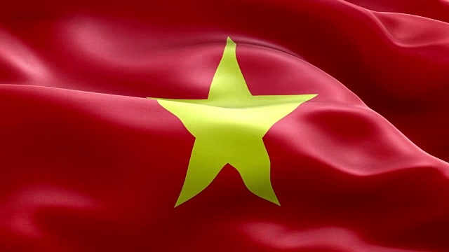 越南国旗波浪图案可循环元素