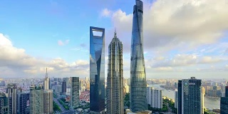 4K时光流逝:上海三大标志性摩天大楼