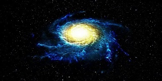 旋转的螺旋星系