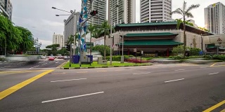 新加坡乌节路的4k时间间隔