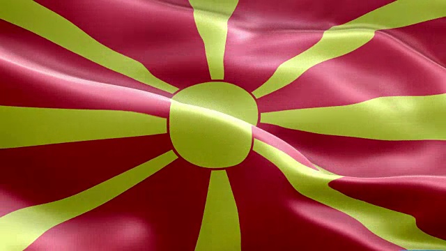 马其顿国旗波浪图案可循环元素