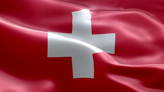 瑞士国旗波浪图案可循环元素