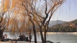 冬季的北京颐和园视频素材模板下载