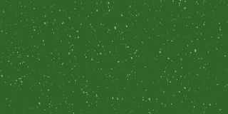 雪花循环/绿屏4K