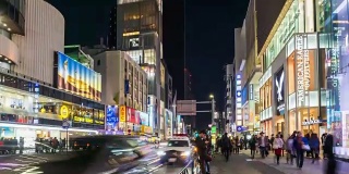 4K延时:东京原宿繁忙的原宿街道