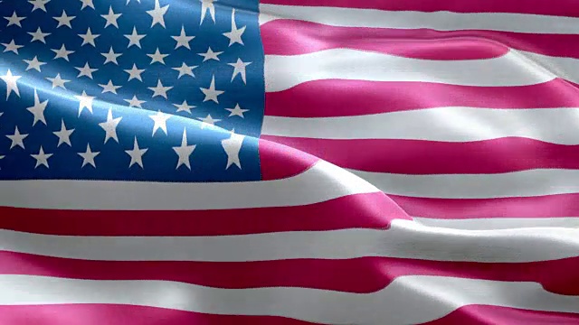 美国国旗波浪图案可循环元素