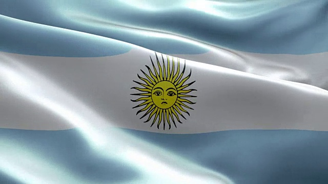 阿根廷国旗波浪图案可循环元素
