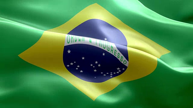 巴西国旗波浪图案可循环元素
