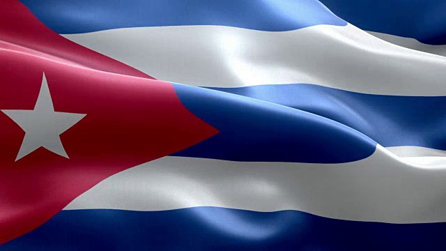 古巴国旗波浪图案可循环元素