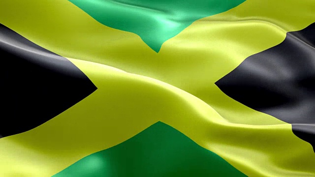 牙买加国旗波浪图案可循环元素