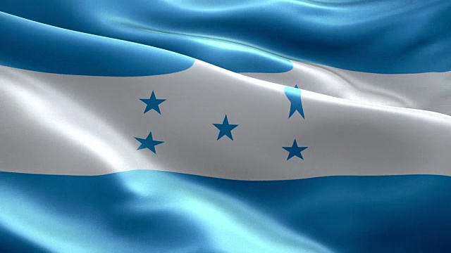 洪都拉斯国旗波浪图案可循环元素