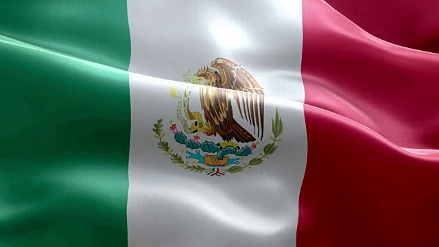墨西哥国旗波浪图案可循环元素