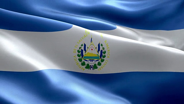 萨尔瓦多国旗波浪图案可循环元素