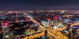 T/L WS HA ZO鸟瞰图北京城市夜景
