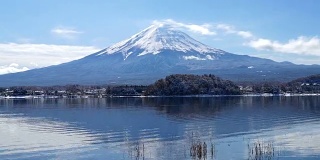 日本富士山的高清延时