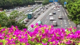 广州市中心繁忙的街道。间隔拍摄视频素材模板下载
