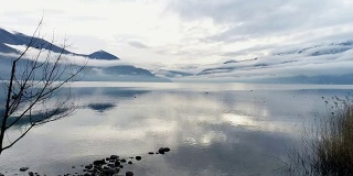 马焦雷湖的航拍