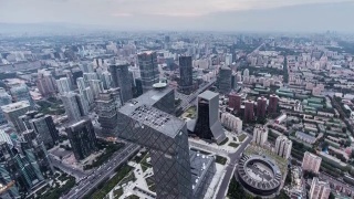 电汇北京城市天际线视频素材模板下载