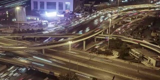 T/L MS HA PAN Road Intersection at Night /中国北京